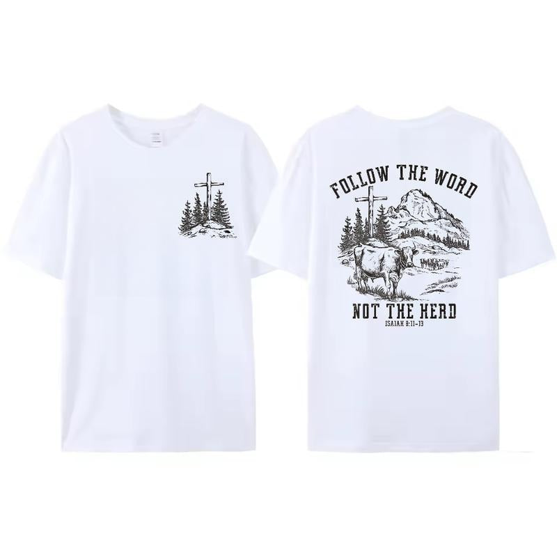 Inspiring Biblical Motif "Follow Word Not Herd" - Adult & Kids T-Shirts, Sweatshirts & Hoodies apparel design preview 1