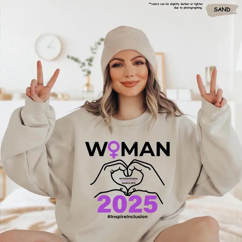 International Day 2025 Inspire Inclusion March 8 - Adult & Kids T-Shirts, Sweatshirts & Hoodies apparel design preview 1
