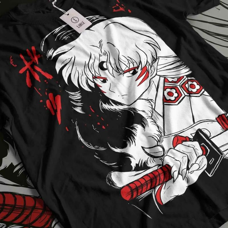 Inuyasha Anime Sesshomaru Brother Vintage Streetwear - Adult & Kids T-Shirts, Sweatshirts & Hoodies apparel design preview 1