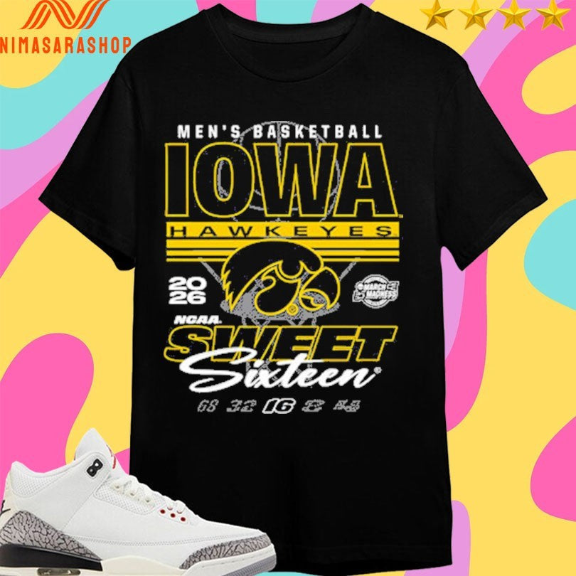 Iowa Hawkeyes Men’s Basketball 2026 March - Adult & Kids T-Shirts, Sweatshirts & Hoodies apparel design preview 1