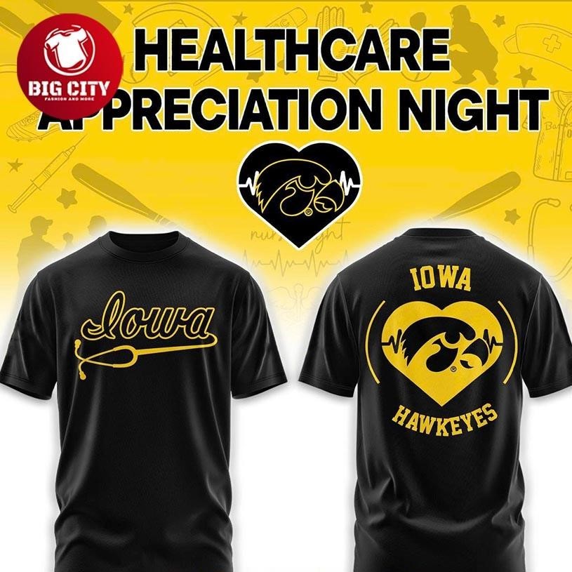 Iowa Hawkeyes x Healthcare Appreciation Night 2026 - Adult & Kids T-Shirts, Sweatshirts & Hoodies apparel design preview 1