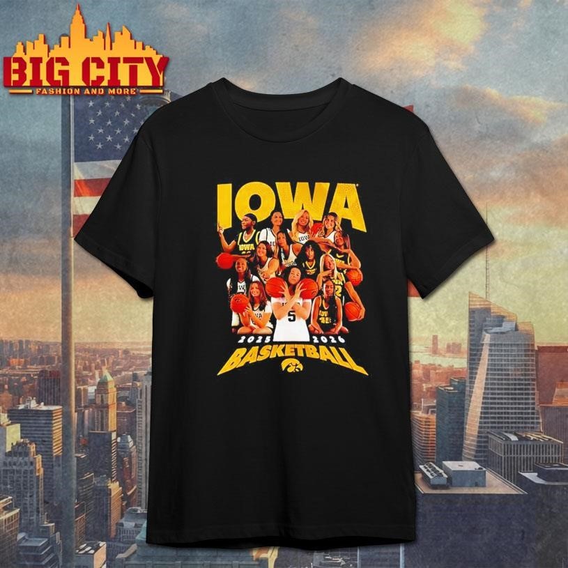 Iowa Women's Basketball 2025 2026 team collage - Adult & Kids T-Shirts, Sweatshirts & Hoodies apparel design preview 1