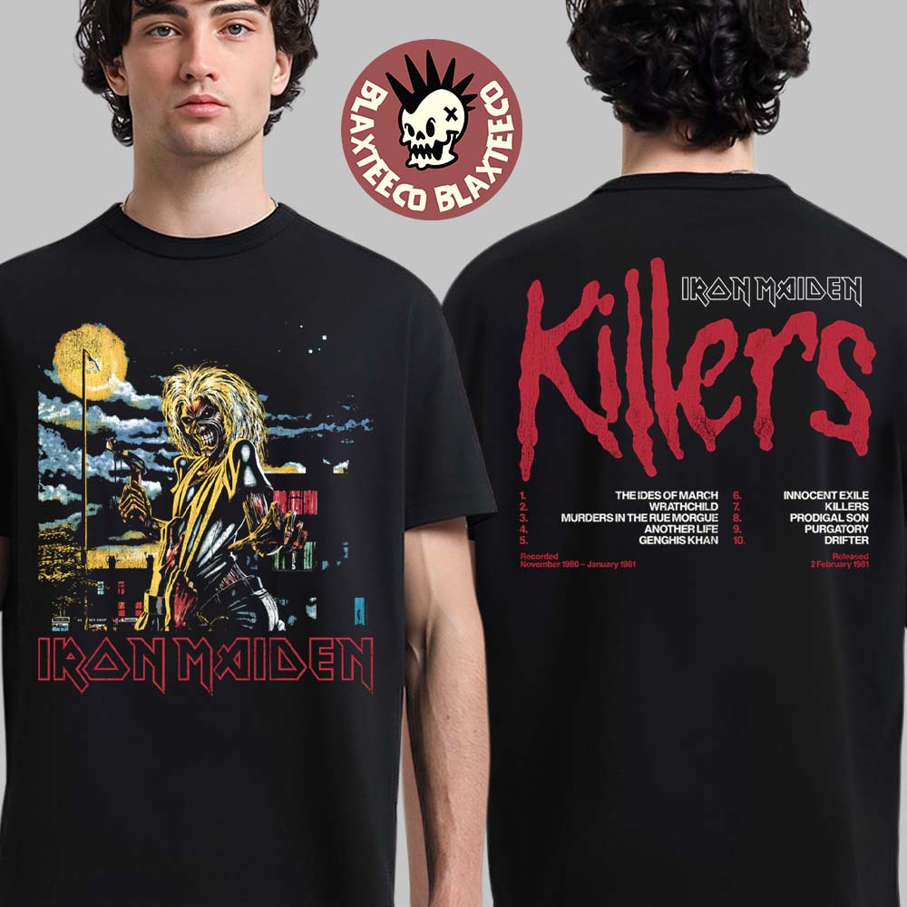Iron Maiden The new Killers 45th Anniversary Merch - Adult & Kids T-Shirts, Sweatshirts & Hoodies apparel design preview 1