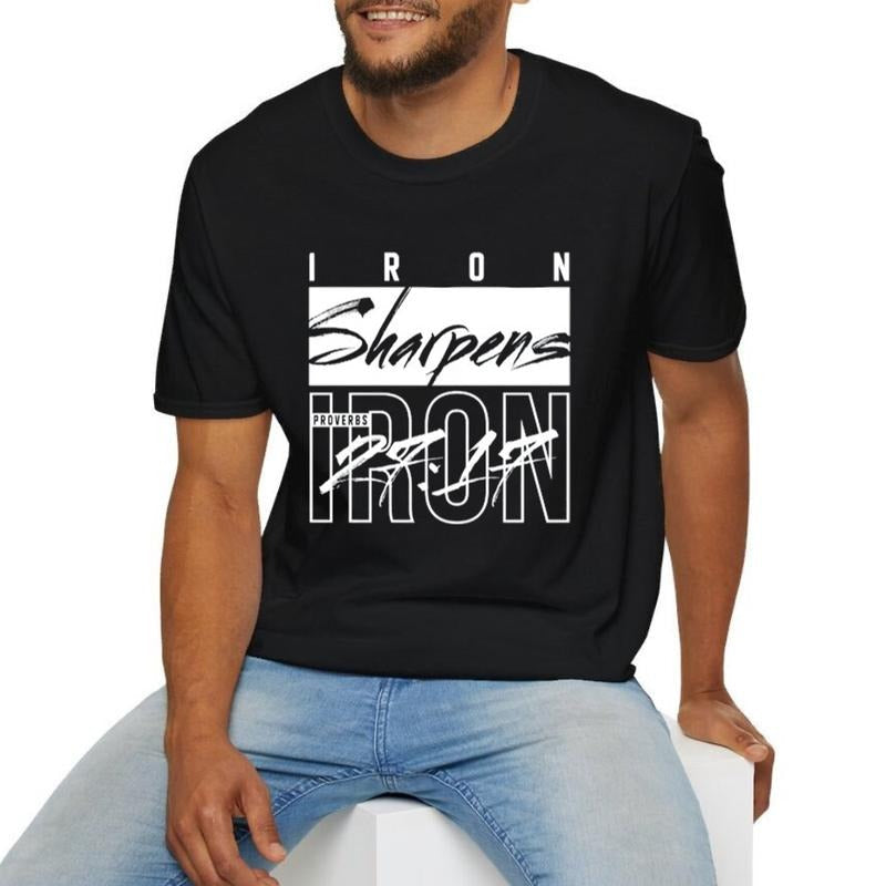 Iron Sharpens Pure Cotton Casual Crew Neck Short - Adult & Kids T-Shirts, Sweatshirts & Hoodies apparel design preview 1