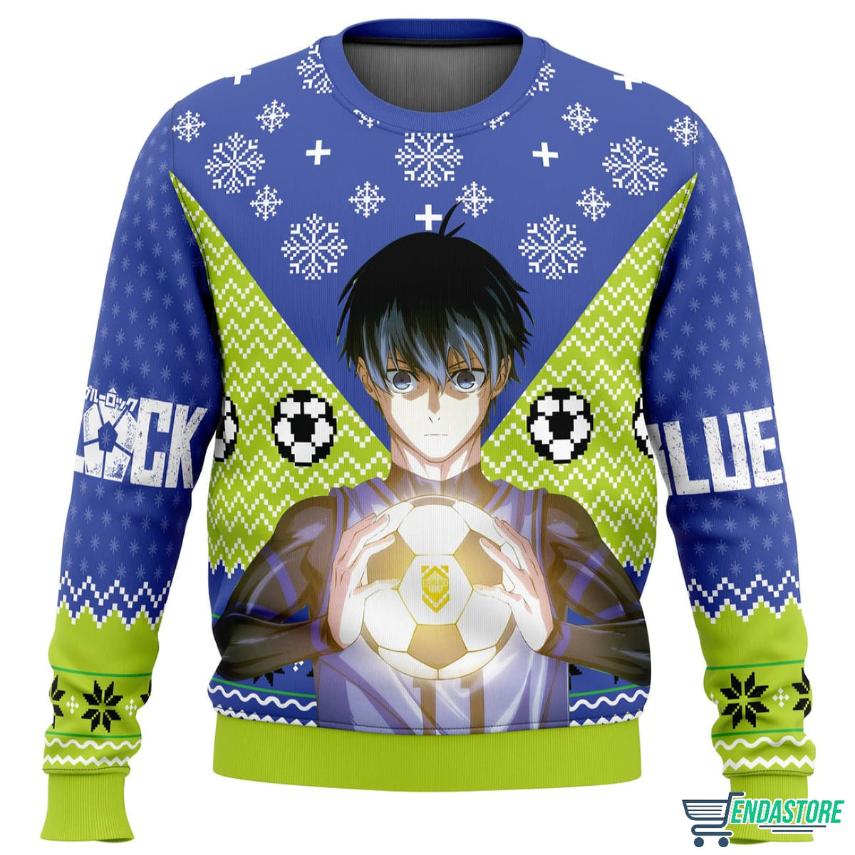 Isagi Yochi Blue Lock 3D Ugly Christmas Sweater - Holiday Gift product image
