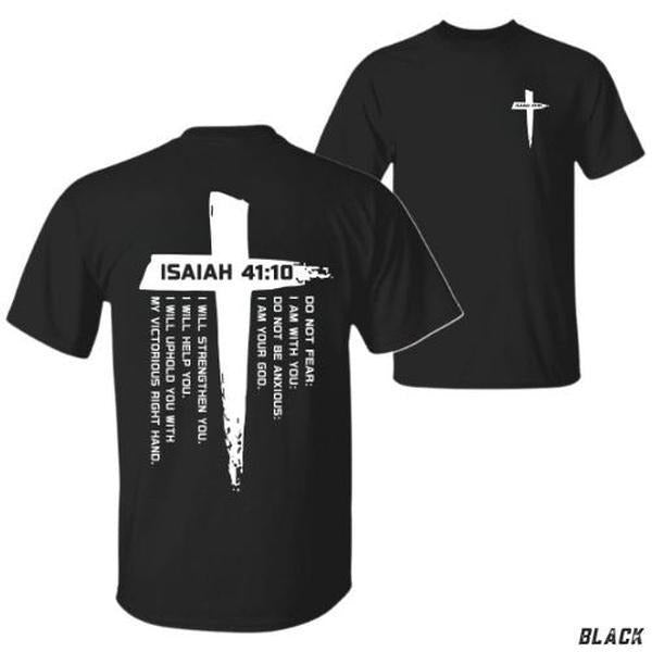 Isaiah 41:10 Christian Inspirational Bible Verse 'Do - Adult & Kids T-Shirts, Sweatshirts & Hoodies apparel design preview 1