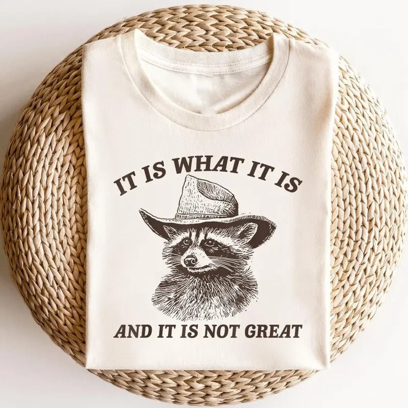 Is What Not Great Funny Raccoon Trash Panda Lover Man - Adult & Kids T-Shirts, Sweatshirts & Hoodies apparel design preview 1