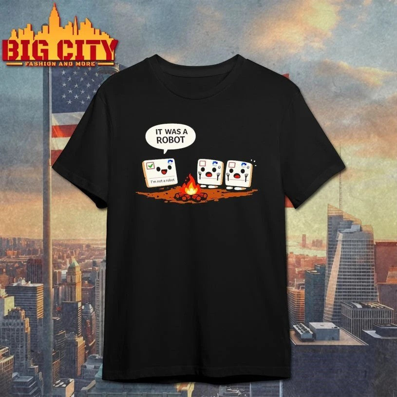 It Was A Robot I'm not - Adult & Kids T-Shirts, Sweatshirts & Hoodies apparel design preview 1