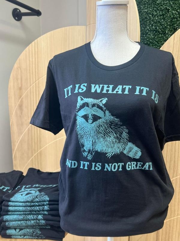 Is What Not Great BLACK Raccoon Funny - Adult & Kids T-Shirts, Sweatshirts & Hoodies apparel design preview 1