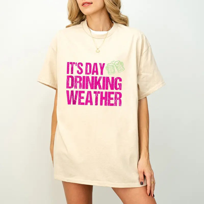 'S Day Drinking Weather Drink Support Summer Boating - Adult & Kids T-Shirts, Sweatshirts & Hoodies apparel design preview 1