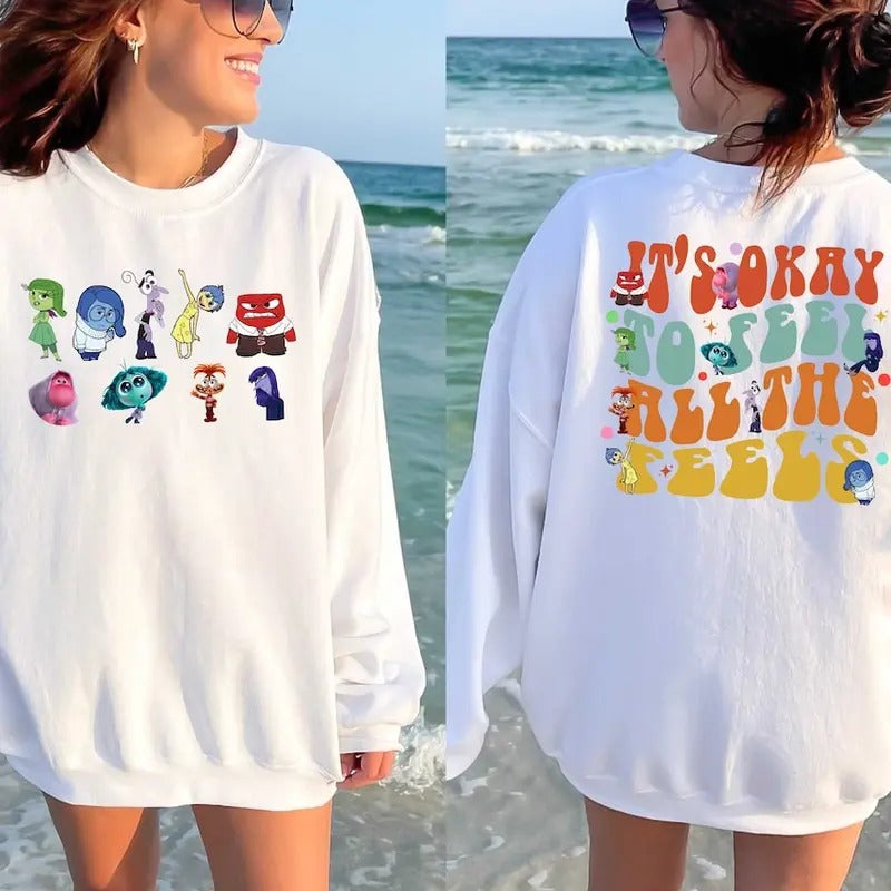 'S Okay White Casual Colorful Various Characters - Adult & Kids T-Shirts, Sweatshirts & Hoodies apparel design preview 1