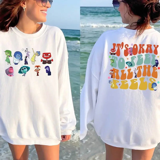 'S Okay White Casual Colorful Various Characters - Adult & Kids T-Shirts, Sweatshirts & Hoodies apparel design preview 1
