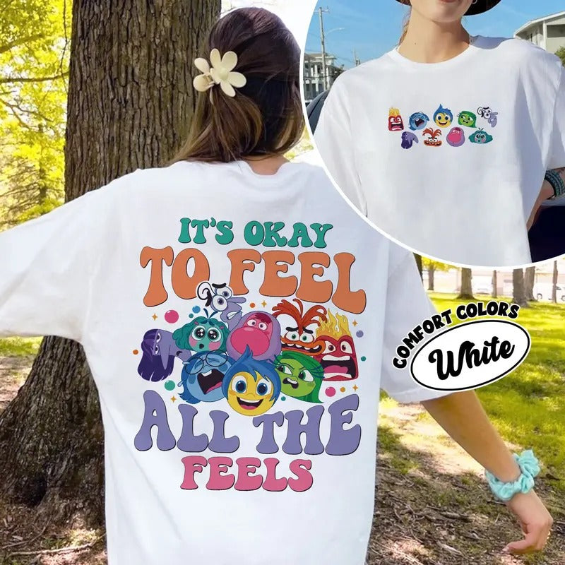 'S Okay Feel All Feels Comfort Colors Funny Mental - Adult & Kids T-Shirts, Sweatshirts & Hoodies apparel design preview 1