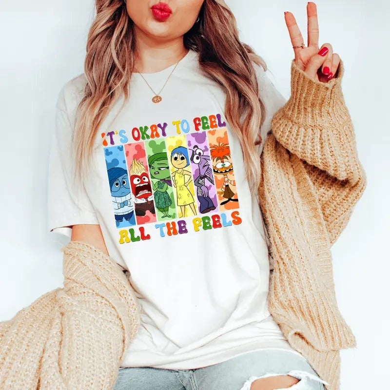 'S Okay Feel All Feels Mental Health Matter Emotional - Adult & Kids T-Shirts, Sweatshirts & Hoodies apparel design preview 1