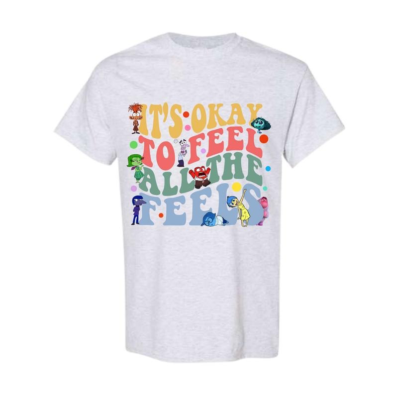 'S Okay Feel All Feels Mental Health Inclusion Full - Adult & Kids T-Shirts, Sweatshirts & Hoodies apparel design preview 1