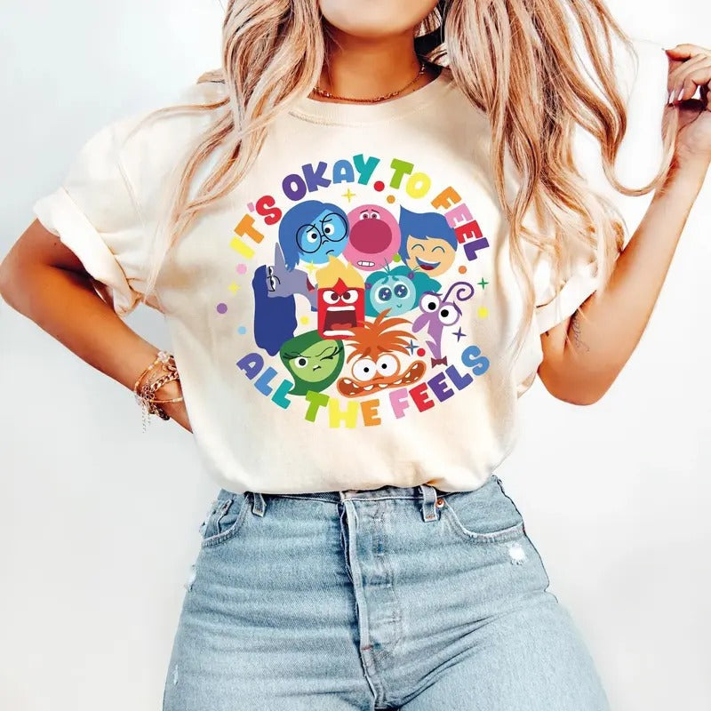 'S Okay Feel All Feels Therapy Teacher BCBA Speech - Adult & Kids T-Shirts, Sweatshirts & Hoodies apparel design preview 1