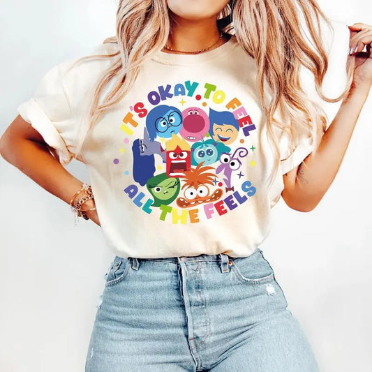 'S Okay Feel All Feels Therapy Teacher BCBA Speech - Adult & Kids T-Shirts, Sweatshirts & Hoodies apparel design preview 1