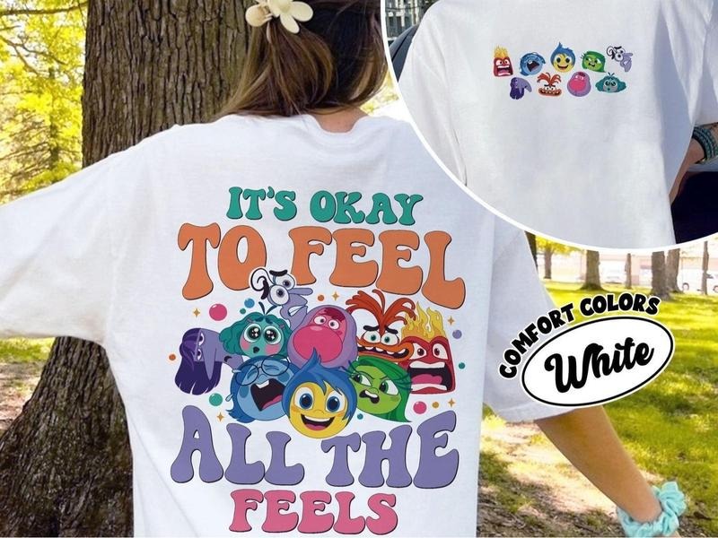 'S Okay Feel All Feels Inside Out Movie - Adult & Kids T-Shirts, Sweatshirts & Hoodies apparel design preview 1
