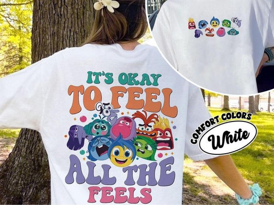 'S Okay Feel All Feels Inside Out Movie - Adult & Kids T-Shirts, Sweatshirts & Hoodies apparel design preview 1
