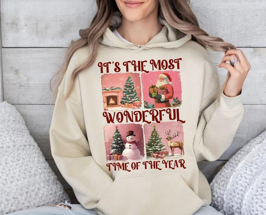 'S Most Time Year Santa Claus Vintage Reindeer - Adult & Kids T-Shirts, Sweatshirts & Hoodies apparel design preview 1