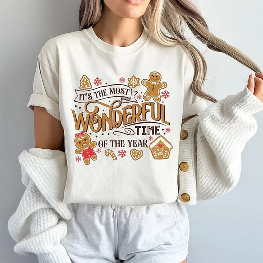 'S Most Time Year Cute Gingerbread Xmas Family - Adult & Kids T-Shirts, Sweatshirts & Hoodies apparel design preview 1