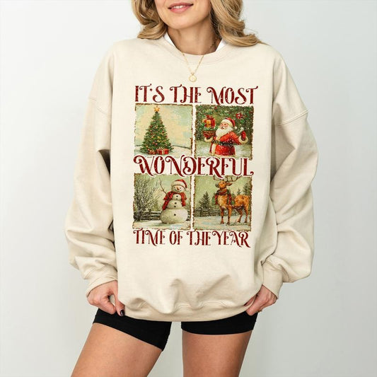 'S Most Time Year Cute Santa Family - Adult & Kids T-Shirts, Sweatshirts & Hoodies apparel design preview 1