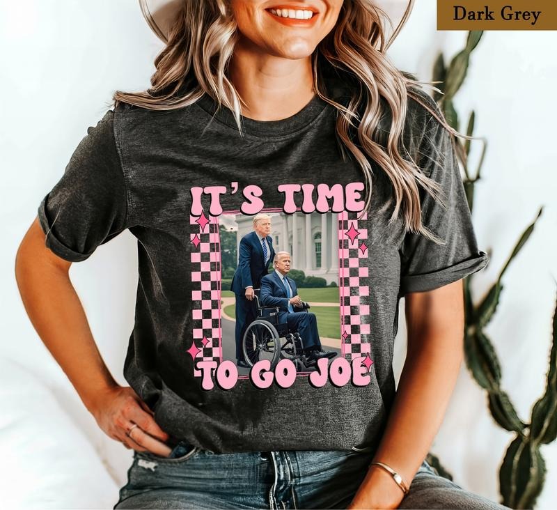 'S Time Go Joe Anti Biden Protest Republican 4th July - Adult & Kids T-Shirts, Sweatshirts & Hoodies apparel design preview 1