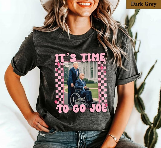 'S Time Go Joe Anti Biden Protest Republican 4th July - Adult & Kids T-Shirts, Sweatshirts & Hoodies apparel design preview 1