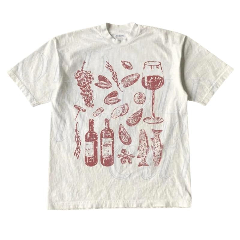 Italian Summer Girl Vintage Retro Italy Ocean Wine - Adult & Kids T-Shirts, Sweatshirts & Hoodies apparel design preview 1