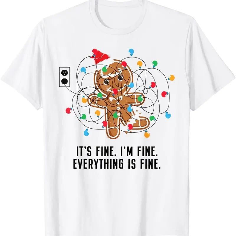 Fine Im Everything Is Ugly Lights - Adult & Kids T-Shirts, Sweatshirts & Hoodies apparel design preview 1