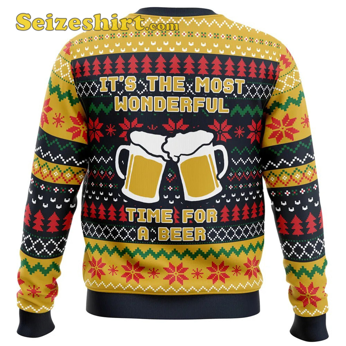 It’s The Most Wonderful Time For A Beer Parody Ugly Christmas Sweater - Gift Idea product image 2