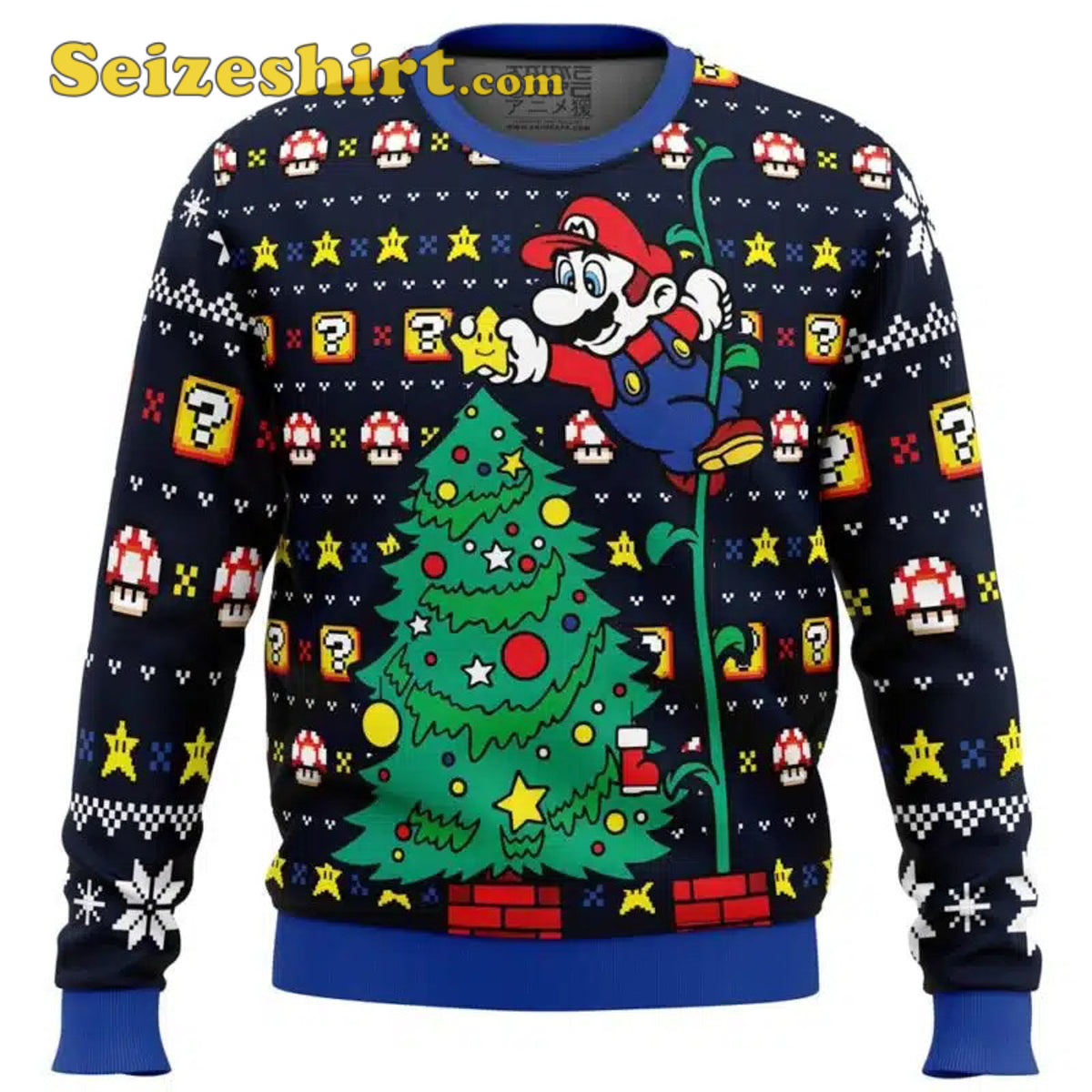Its a Tree Super Mario Bros Boy Ugly Christmas Sweater - Holiday Gift product image
