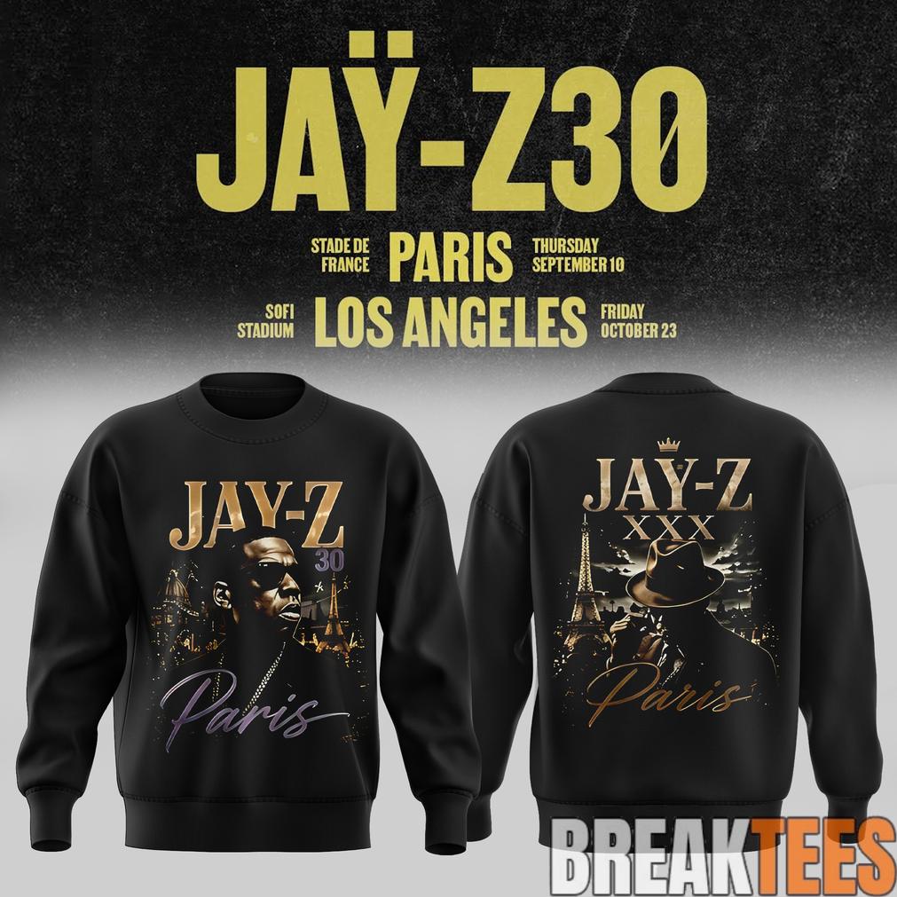 JAŸ-Z 30 Show Paris 2026 Edition - Adult & Kids T-Shirts, Sweatshirts & Hoodies apparel design preview 1