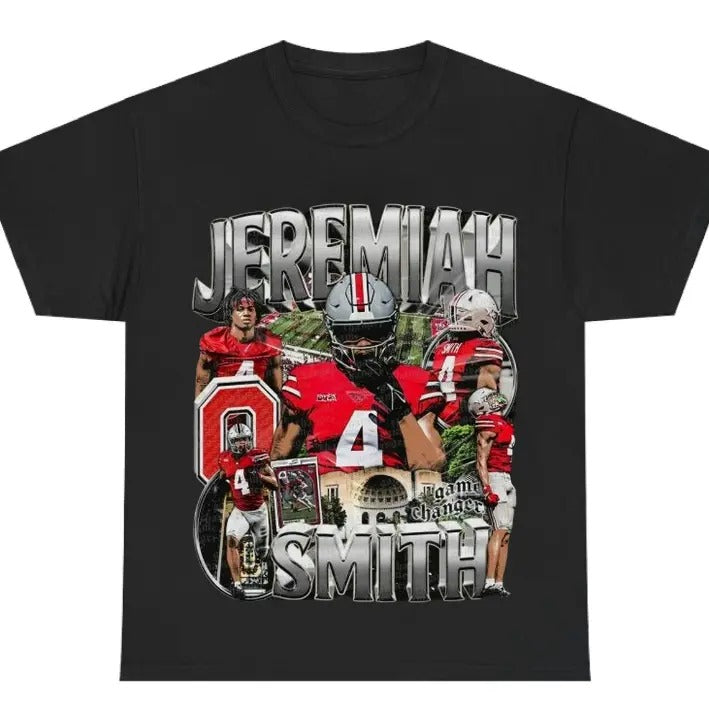 JEREMIAH SMITH Vintage Football Bootleg Fan Sport - Adult & Kids T-Shirts, Sweatshirts & Hoodies apparel design preview 1