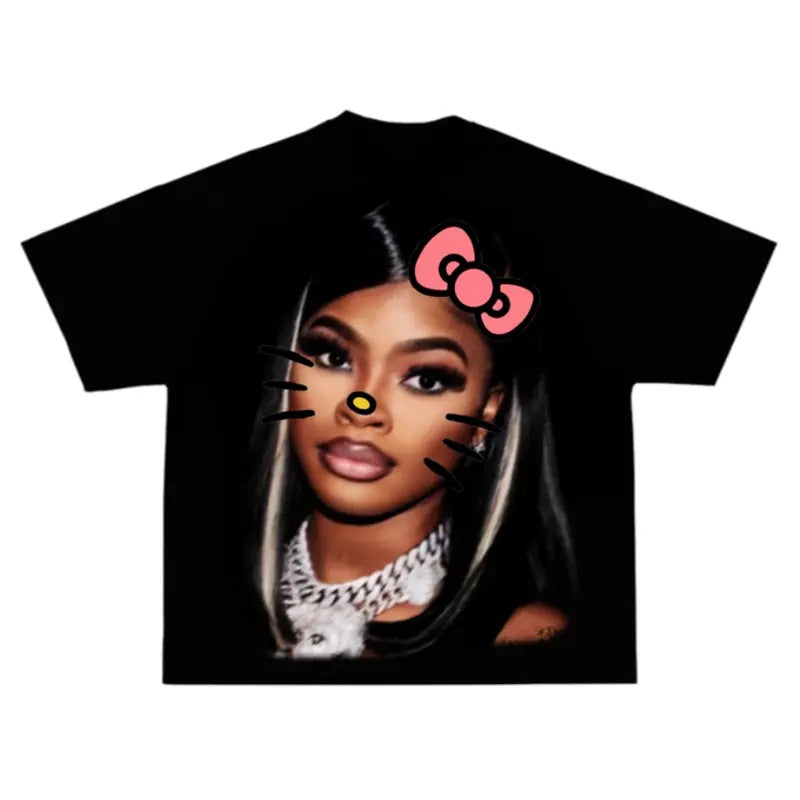 JT Kitty Big Face Rap Hip Hop - Adult & Kids T-Shirts, Sweatshirts & Hoodies apparel design preview 1