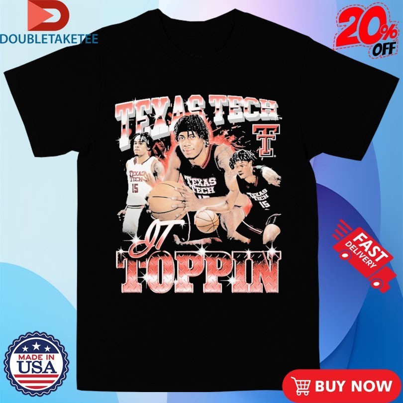 JT Toppin 90s Texas Tech Red Raiders Basketball - Adult & Kids T-Shirts, Sweatshirts & Hoodies apparel design preview 1