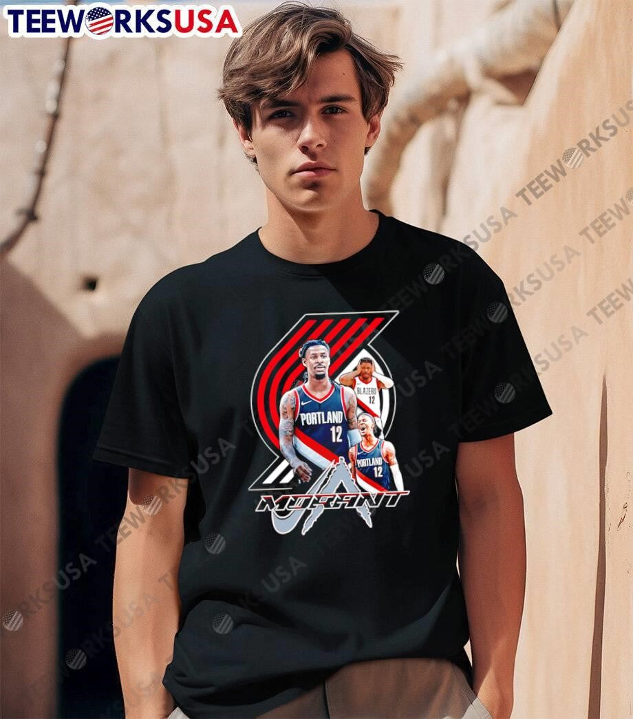 Ja Morant Portland Trail Blazers - Adult & Kids T-Shirts, Sweatshirts & Hoodies apparel design preview 1