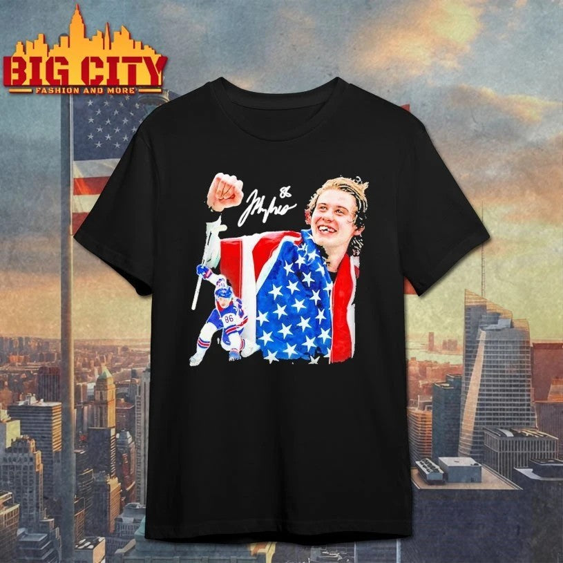 Jack Hughes Golden Goal signature - Adult & Kids T-Shirts, Sweatshirts & Hoodies apparel design preview 1