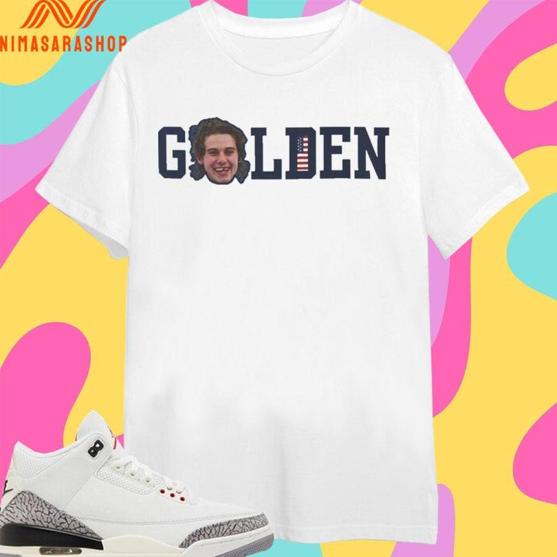 Jack Hughes Smile USA Hockey Golden Goal 2026 Red, - Adult & Kids T-Shirts, Sweatshirts & Hoodies apparel design preview 1