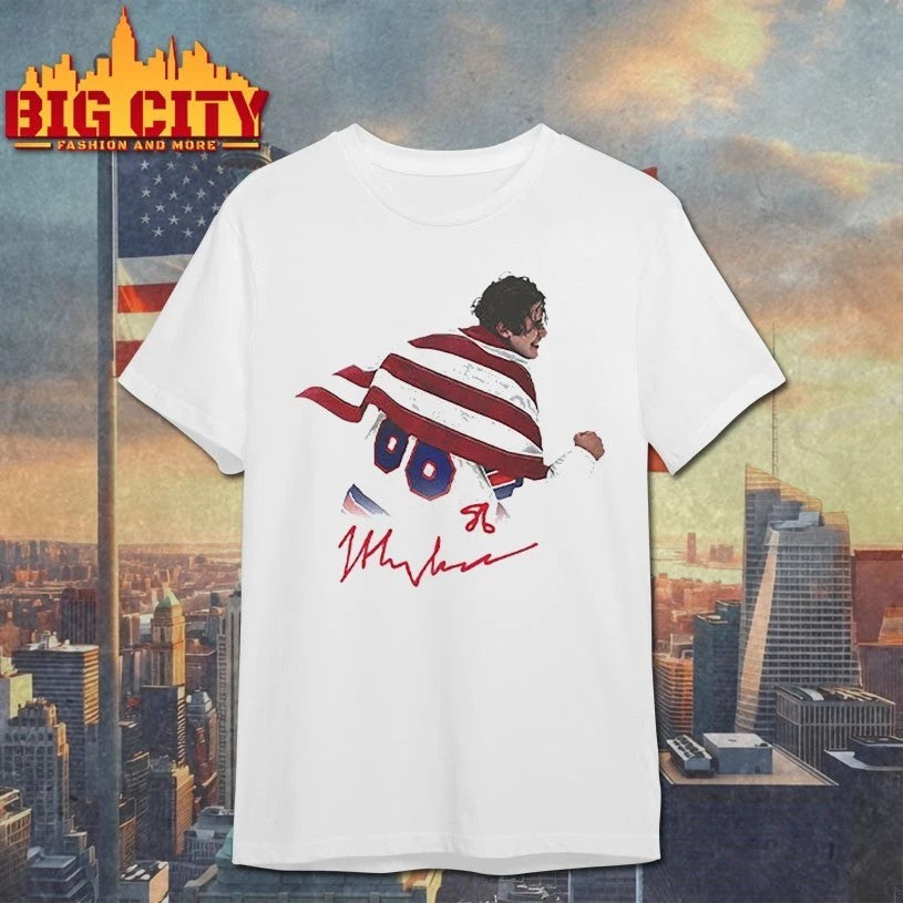 Jack Hughes USA Hockey Golden Goal 2026 signature - Adult & Kids T-Shirts, Sweatshirts & Hoodies apparel design preview 1
