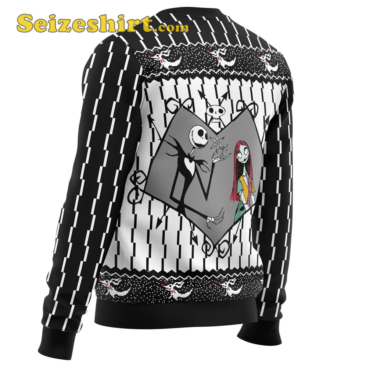 Jack Skellington The Nightmare Before Ugly Christmas Sweater - Holiday Gift product image 2