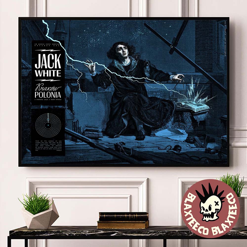 Jack White Krakow Poland 2026 Event Poster For Show - Adult & Kids T-Shirts, Sweatshirts & Hoodies apparel design preview 1