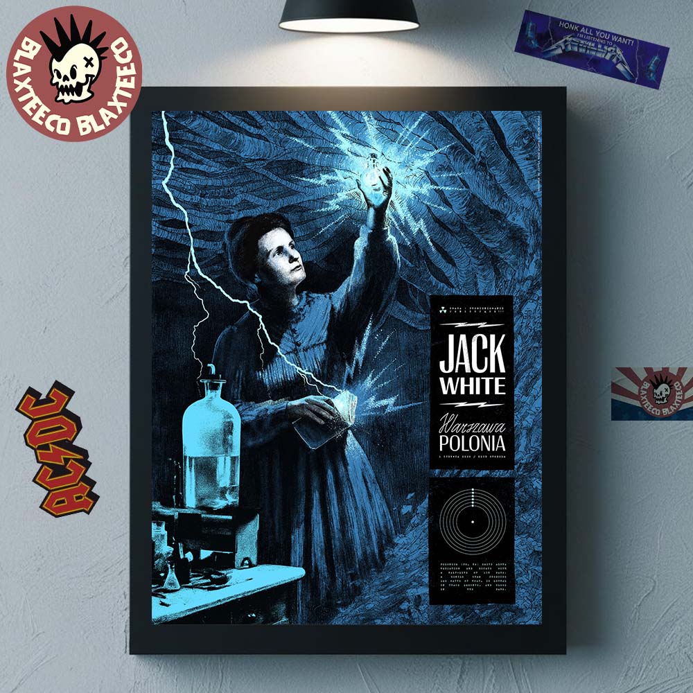 Jack White Warsaw Poland 2026 Event Poster For Show - Adult & Kids T-Shirts, Sweatshirts & Hoodies apparel design preview 1