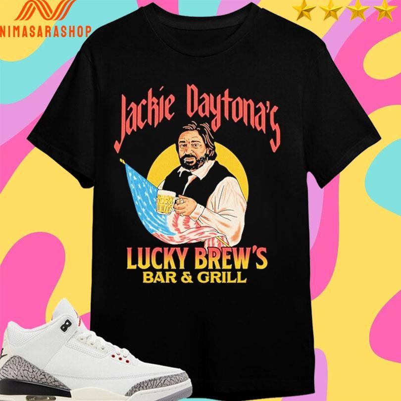 Jackie Daytona Lucky Brew’s Bar And Grill - Adult & Kids T-Shirts, Sweatshirts & Hoodies apparel design preview 1