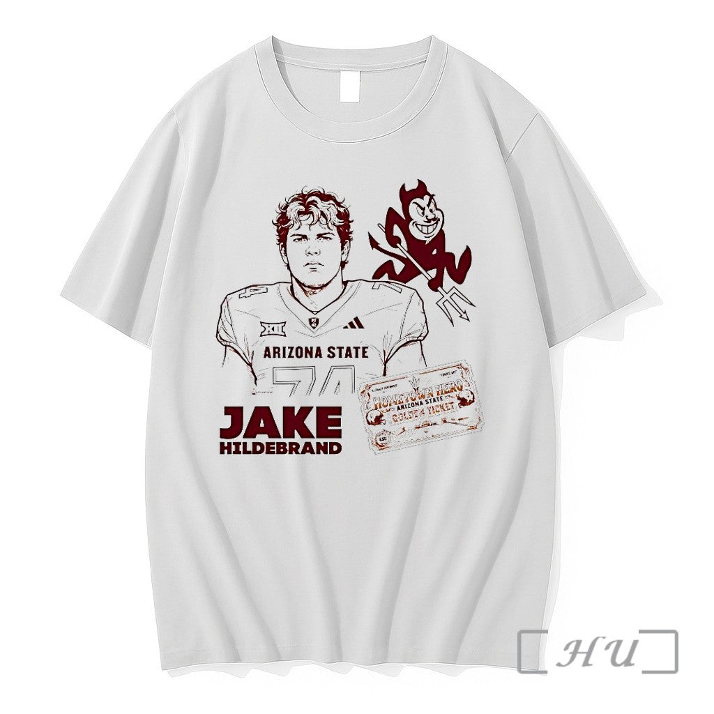 Jake Hildebrand Arizona State Sun Devils Hometown - Adult & Kids T-Shirts, Sweatshirts & Hoodies apparel design preview 1