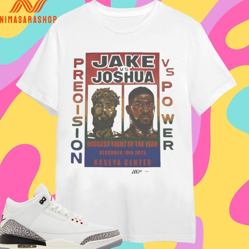 Jake Vs Joshua Precision Power Biggest Fight Of The - Adult & Kids T-Shirts, Sweatshirts & Hoodies apparel design preview 1