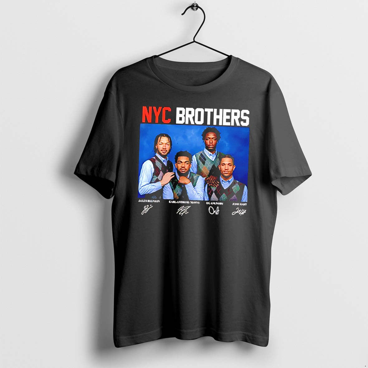 Jalen Brunson Karl Anthony Towns Og Anunoby Josh Hart - Adult & Kids T-Shirts, Sweatshirts & Hoodies apparel design preview 1