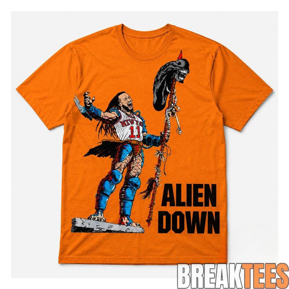 Jalen Brunson Spurs Wemby Alien Down - Adult & Kids T-Shirts, Sweatshirts & Hoodies apparel design preview 1
