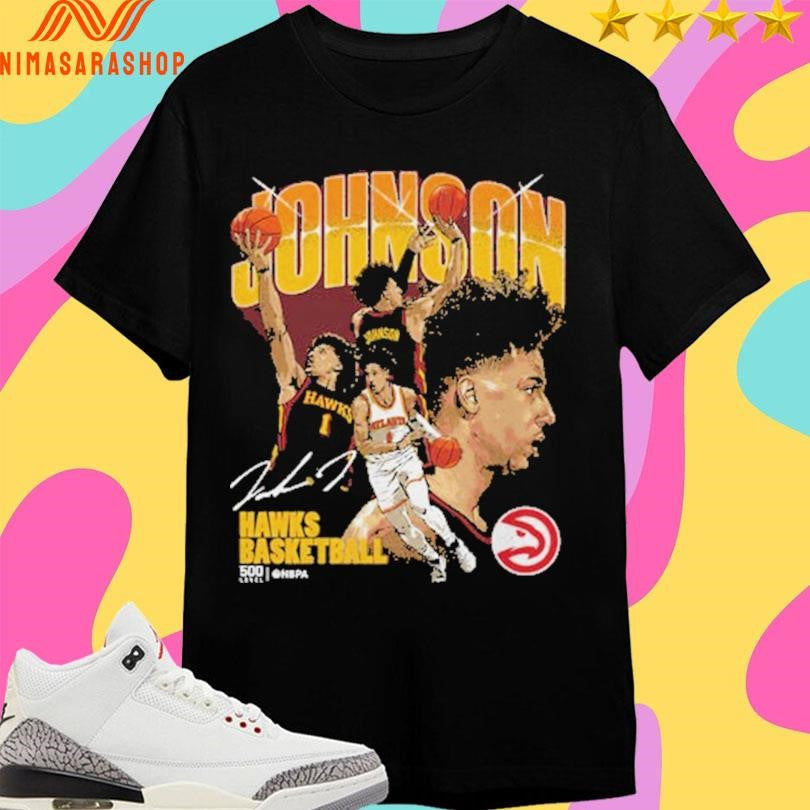 Jalen Johnson Atlanta Hawks Basketball Collage - Adult & Kids T-Shirts, Sweatshirts & Hoodies apparel design preview 1