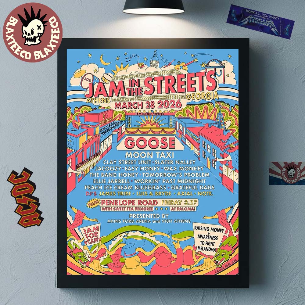 Jam In The Streets Festival 2026 Athens Georgia Full - Adult & Kids T-Shirts, Sweatshirts & Hoodies apparel design preview 1
